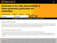 Tablet Screenshot of datajuridica.com